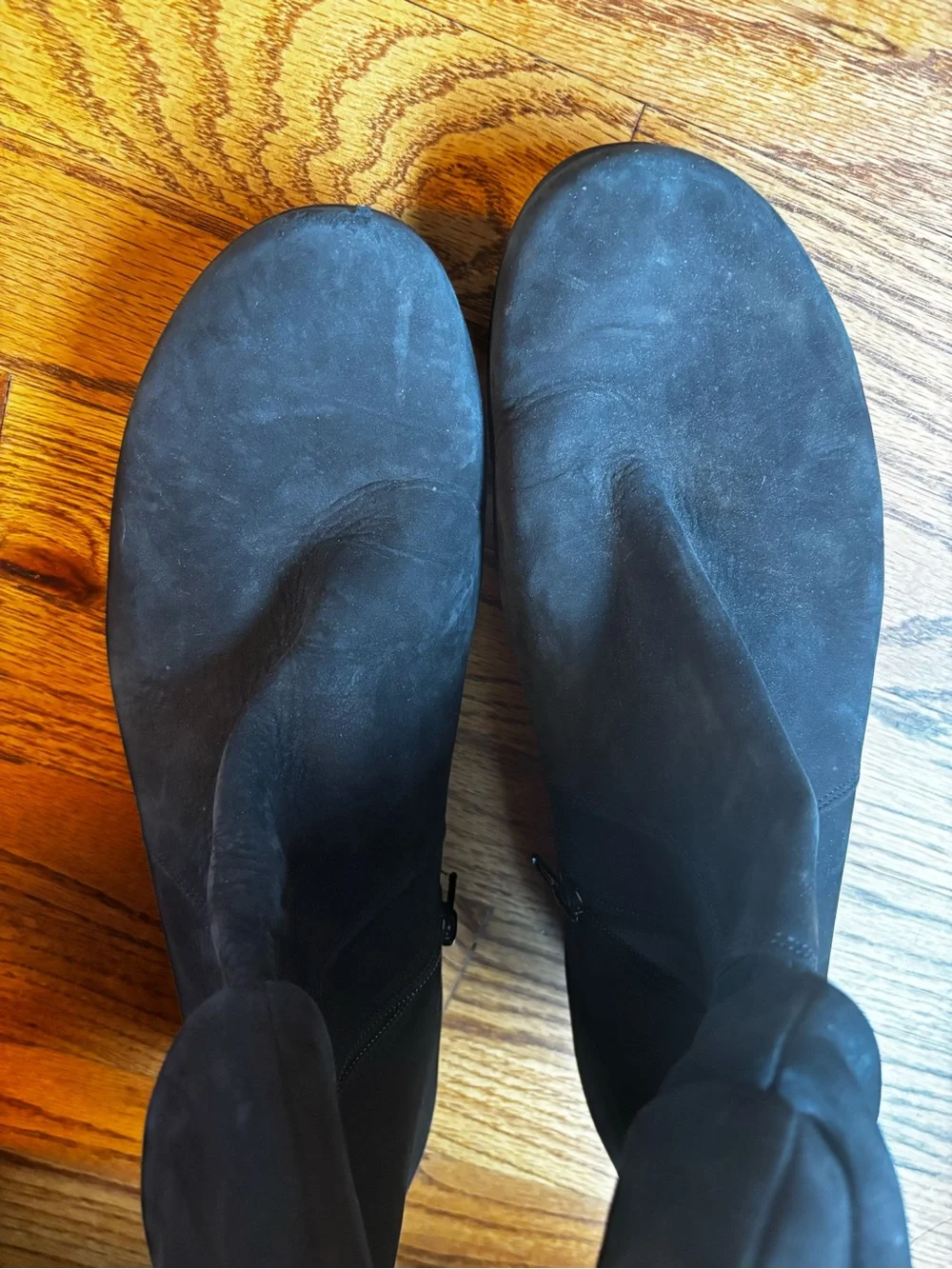 Mephisto Black Suede Slouch Boots - Size 11